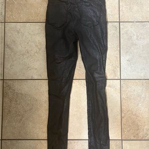 High-Rise Sparkled Leather Fashion Nova Pants